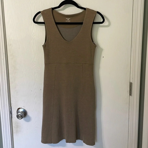 Horny Toad NWOT midi dress tan/light brown size XS - Picture 1 of 9